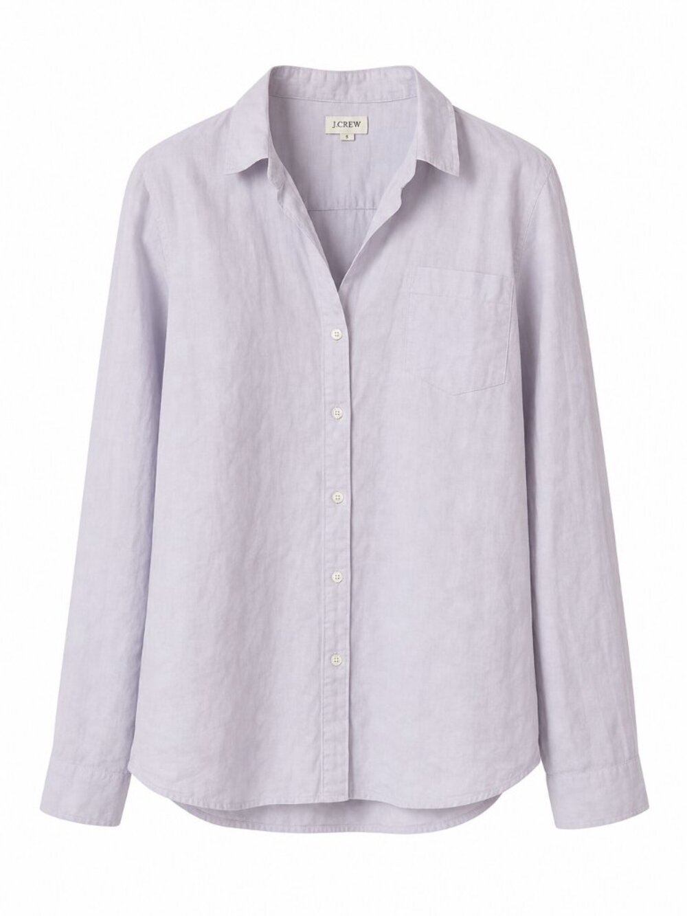 J. Crew Lilac Linen Button Down Shirt